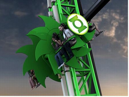 Green Lantern roller coaster at Six Flags Magic Mountain