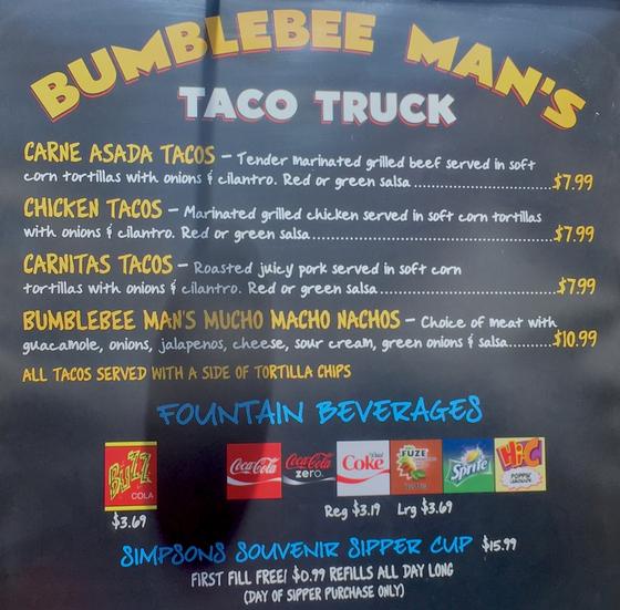Bumblebee Man's Taco Truck photo, from ThemeParkInsider.com