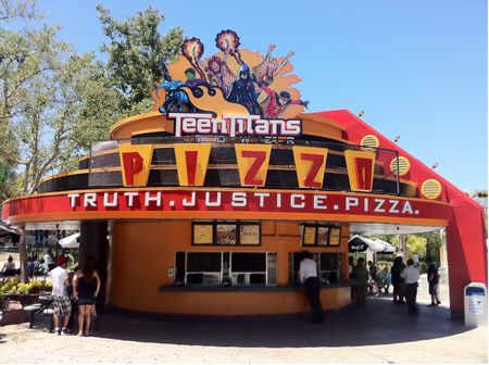 Teen Titans Pizza photo, from ThemeParkInsider.com