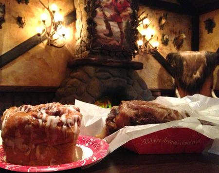 The Cinnamon Roll and the Pork Shank, from Gaston's Tavern