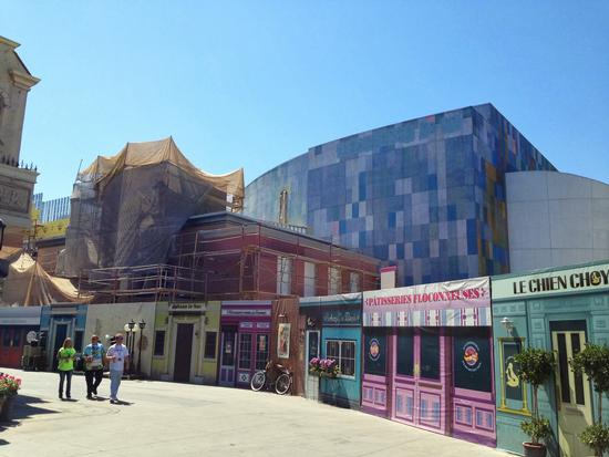 The former Terminator theater, transforming to Despicable Me
