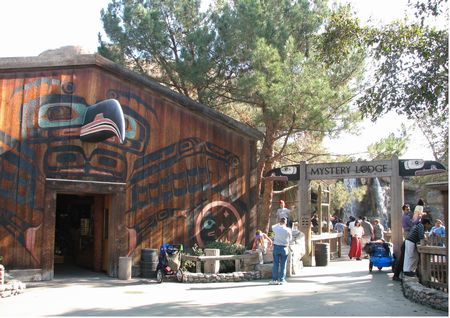 Exterior of Mystery Lodge