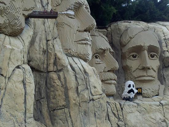 ghost at Mount Rushmore