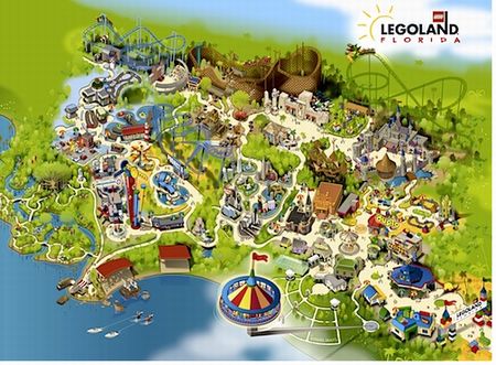 Park map of Legoland Florida