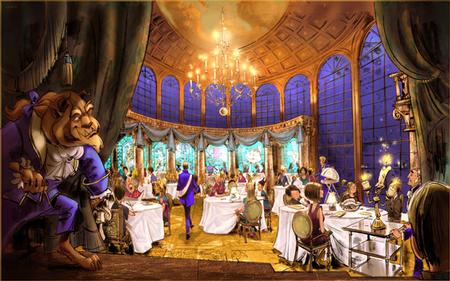 Be Our Guest Restaurant concept art courtesy Disney