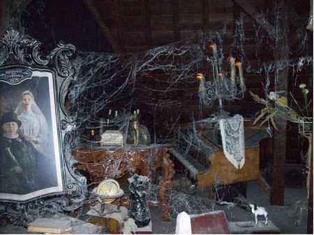 Interior of Disneyland's Haunted Mansion