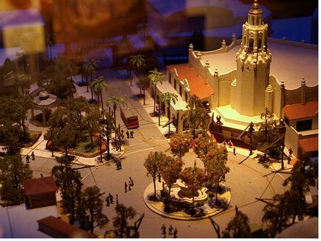 Scale model of Disney's Buena Vista Street