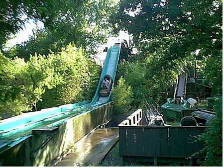 The first log flume