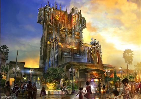 Guardians of the Galaxy Mission Breakout photo, from ThemeParkInsider.com