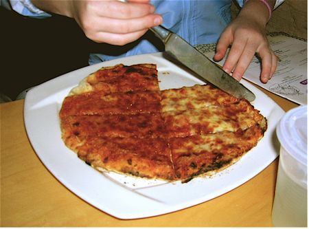 Two-cheese pizza