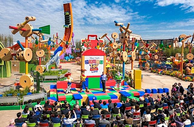 Disney CEO Bob Iger opening Shanghai Disneyland's Toy Story Land