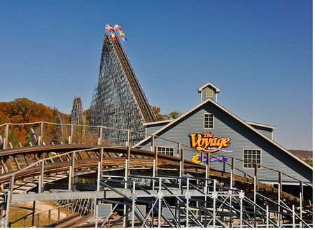 Holiday World's Theme Park Insider tournament-winning roller coaster, The Voyage