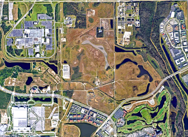Google Maps of Universal Orlando's expansion site