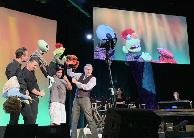 Improv puppetry with Brian Henson and the cast Improv puppetry with Brian Henson and the cast