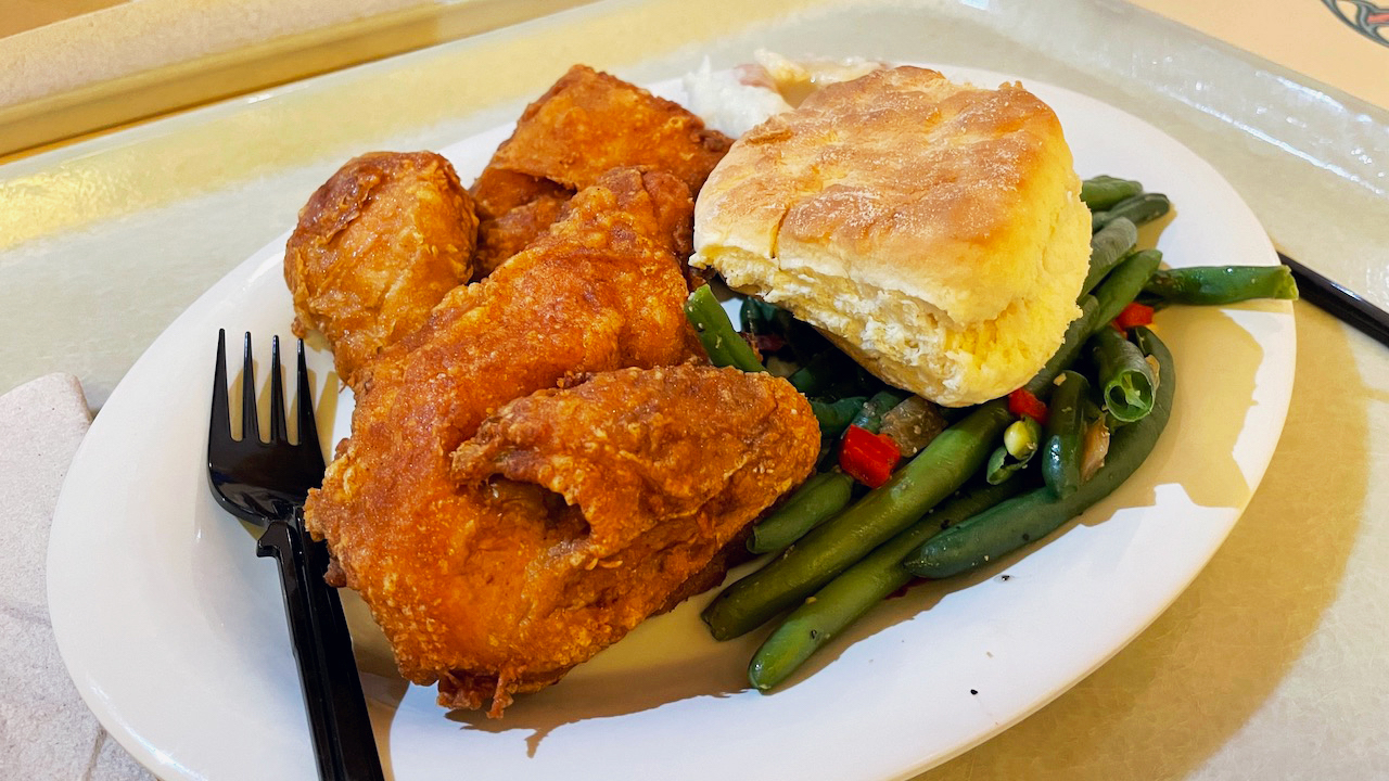 Plaza Inn fried chicken dinner