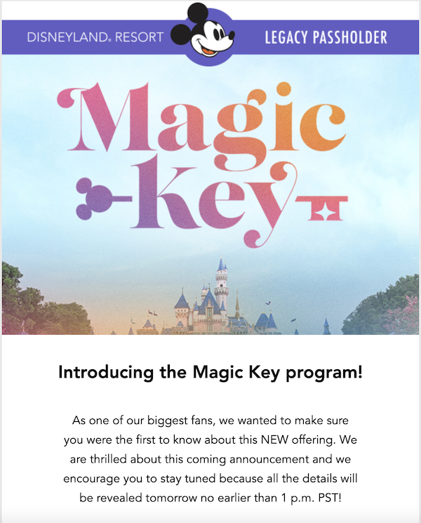 Introducing the Magic Key program!