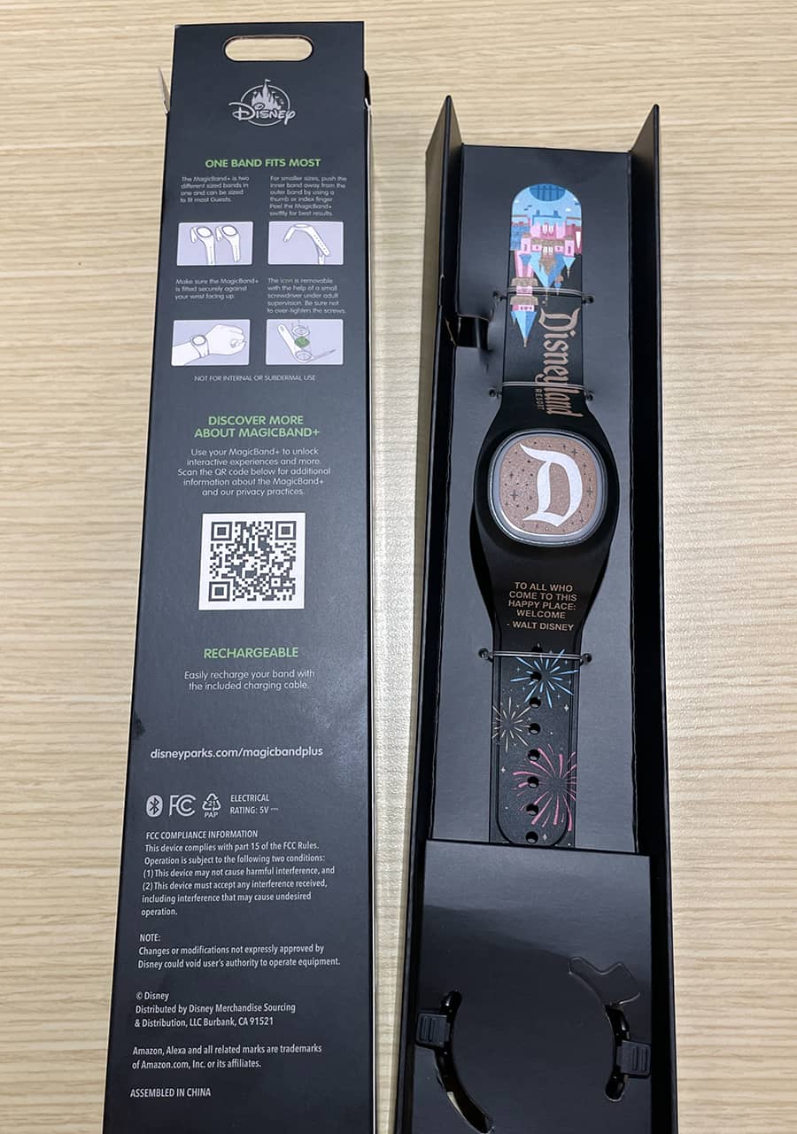 Disneyland-exclusive MagicBand+ in box