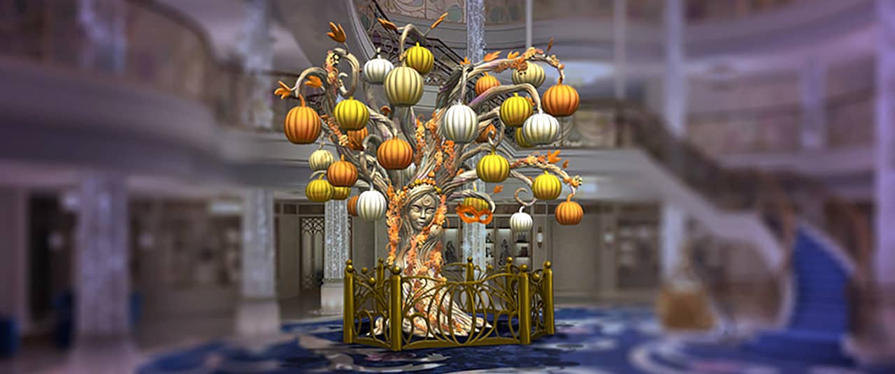 Disney Wish Pumpkin Tree
