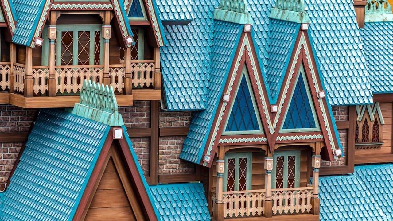 Detail of Disney's Arendelle Castle
