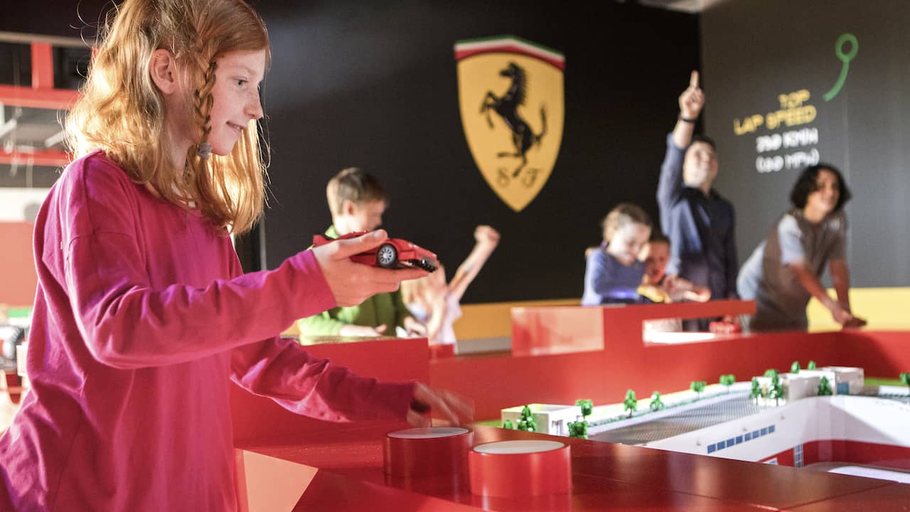 Lego Ferrari Build and Race