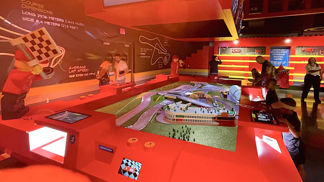 Virtual Lego Ferrari race track
