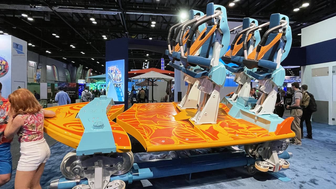 Pipeline Surf Coaster ride vehicle from B&M