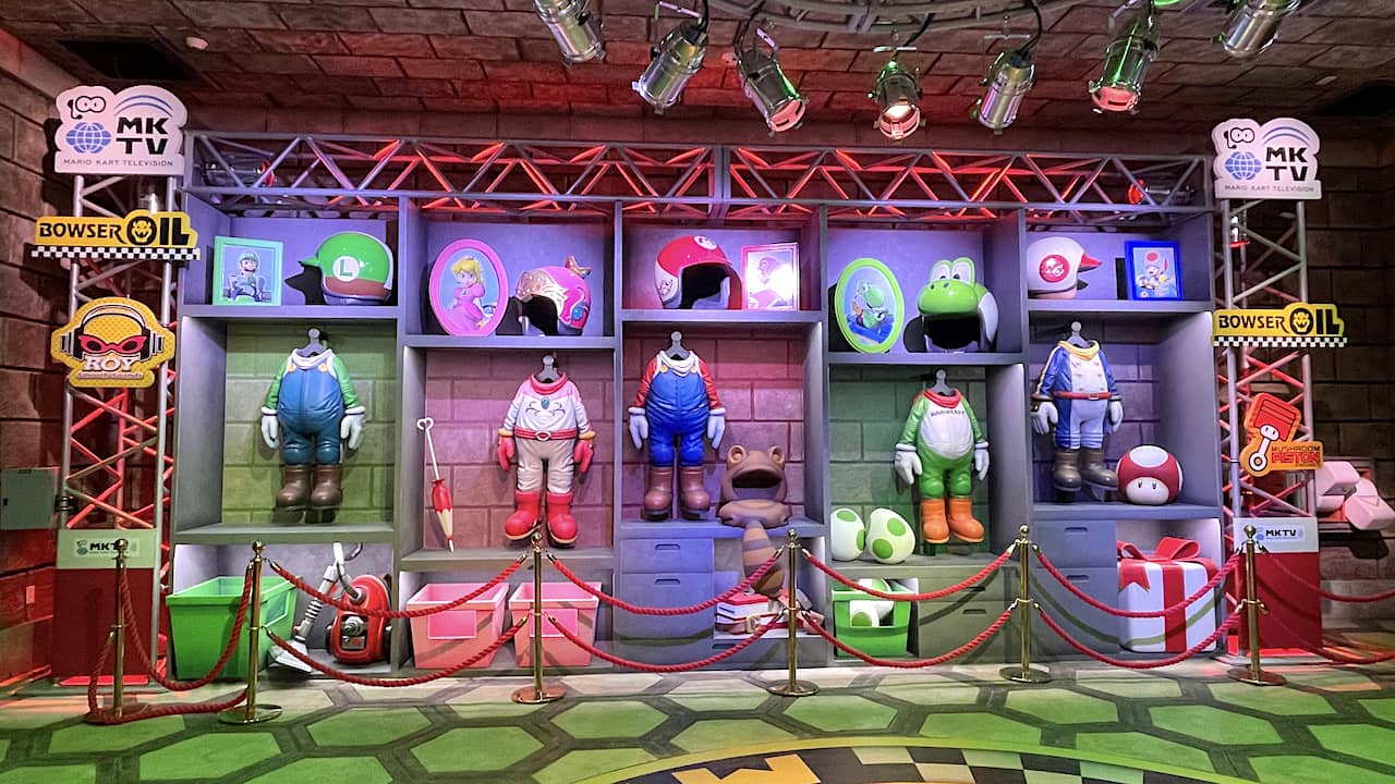 Mario Kart preshow room