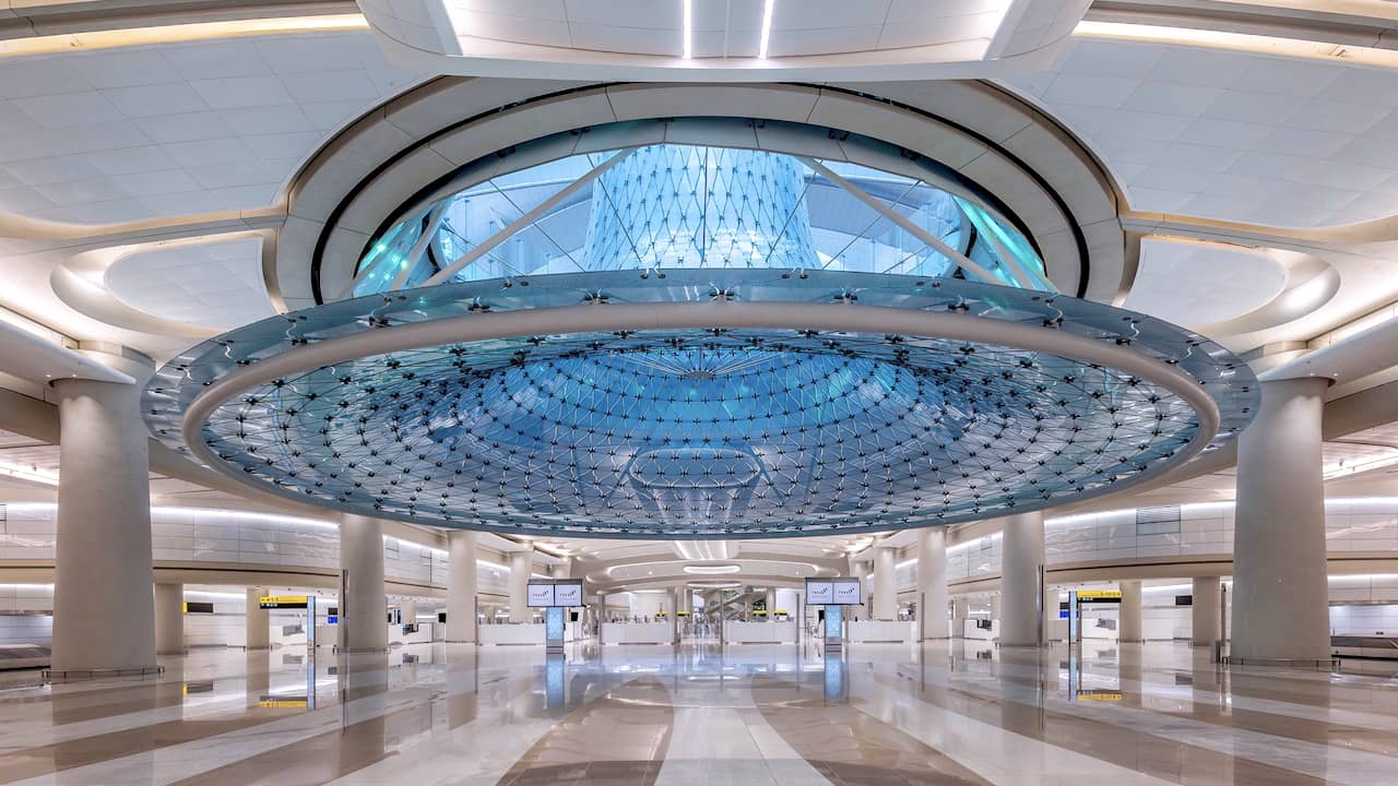 Inside Zayed International Airport