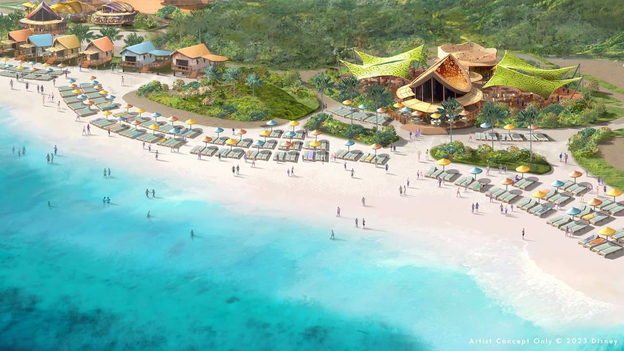 Adult-exclusive beach at Disney's Lighthouse Point