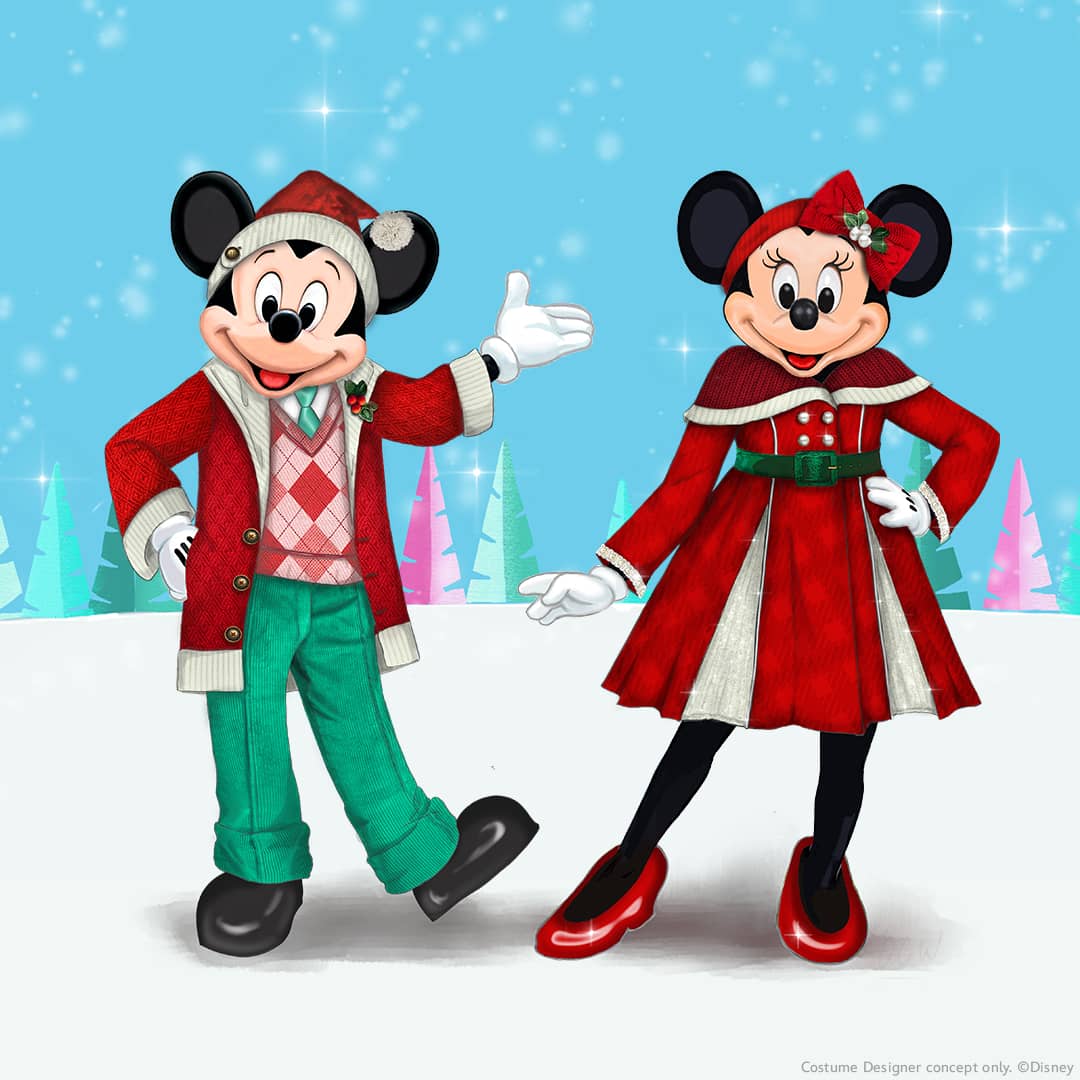 Mickey and Minnie Mouse 2023 holiday clothes