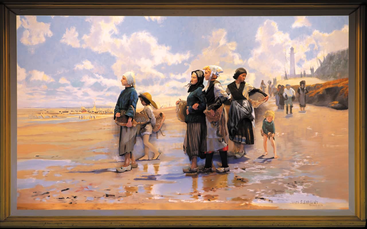 Pageant of the Masters recreation of The Oyster Gatherers by John Singer Sargent