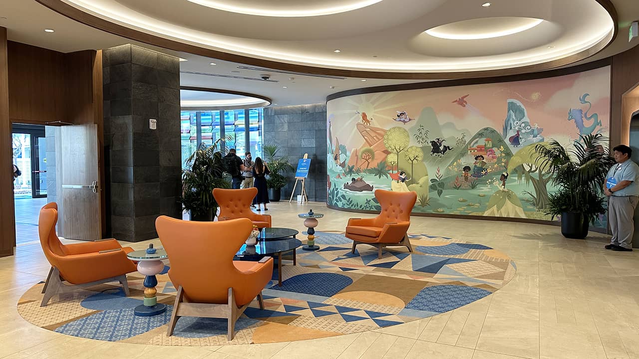 Discovery Tower lobby mural
