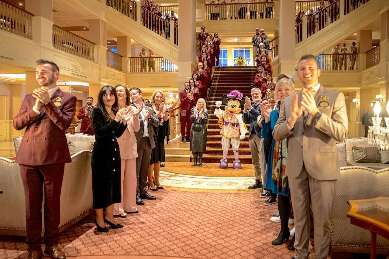 Welcoming guests to the new Paris Disneyland Hotel