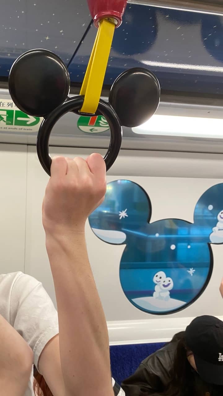 Mickey theming on the train