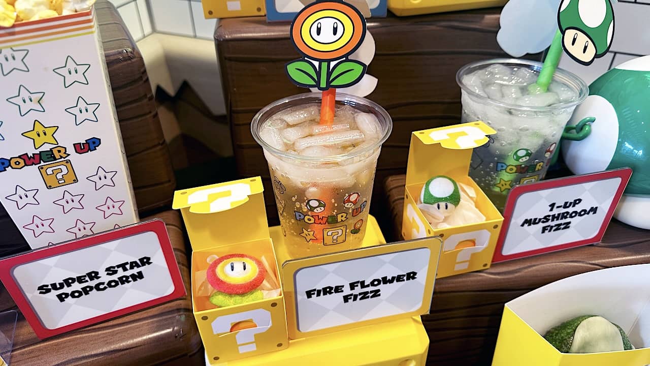 Power Up Cafe fizzy drinks