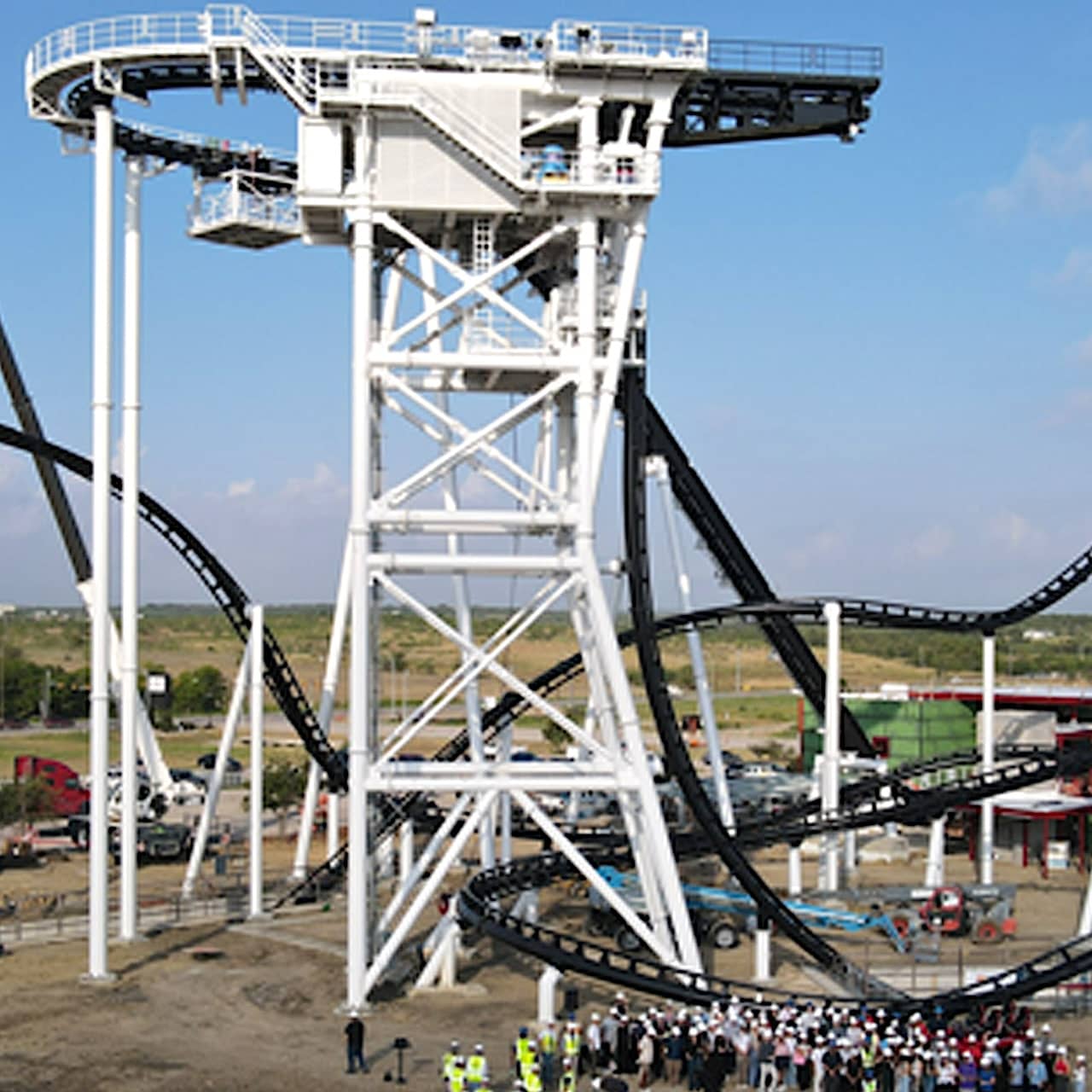 Track completion ceremony