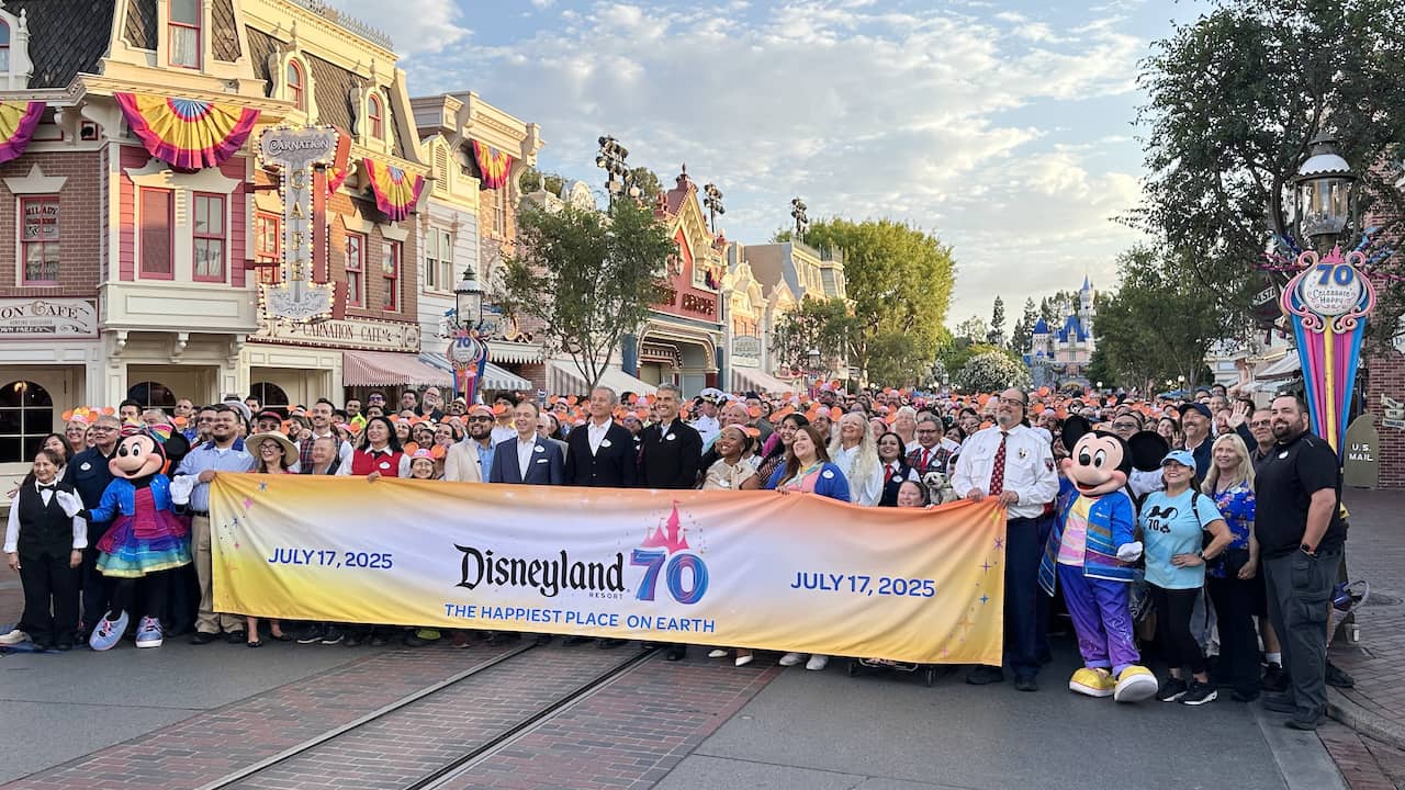 The Disneyland cast on the park's 70th birthday
