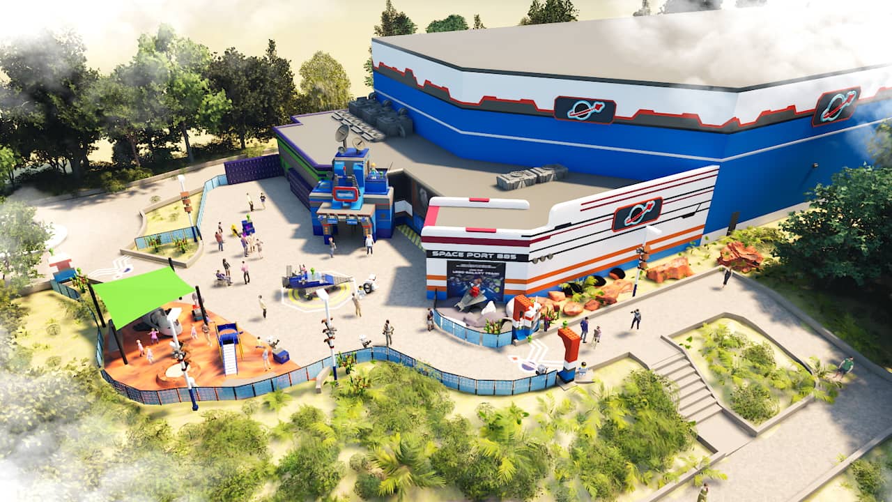 Legoland Florida space coaster