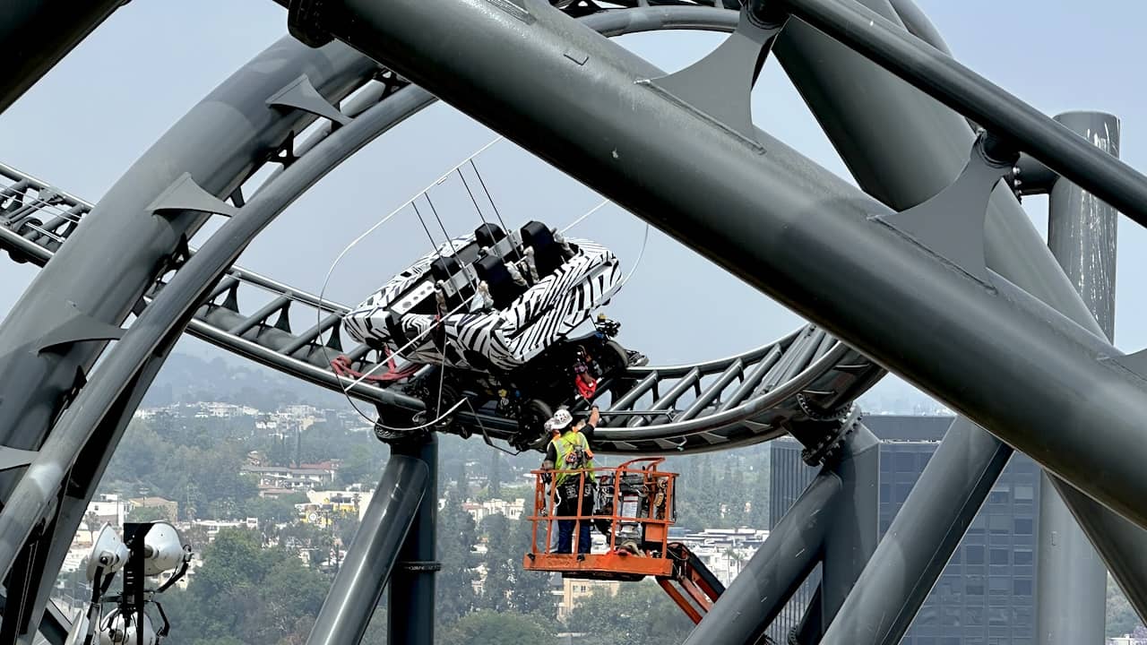 Hollywood Drift test car on track