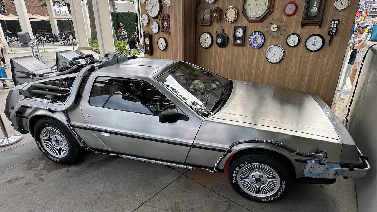 Doc Brown's DeLorean time machine