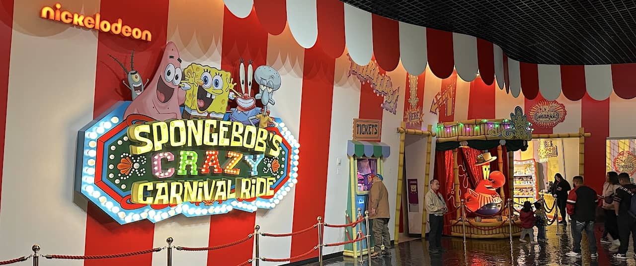 SpongeBob hits his mark in 'Crazy Carnival Ride'