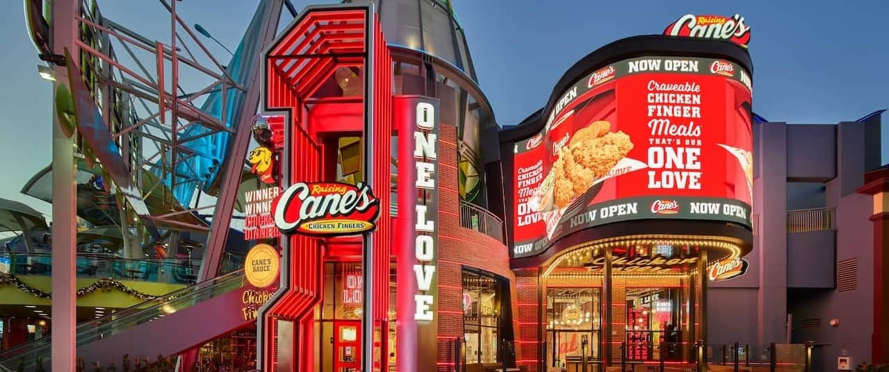 Raising Cane's opens Thursday at Universal CityWalk