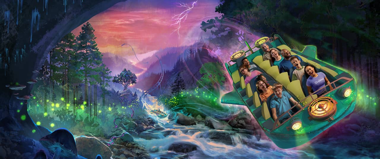 All aboard the hype train for Dollywood's NightFlight Expedition