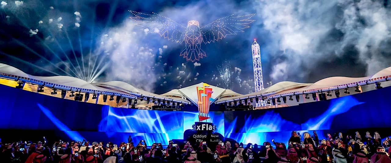 The Falcon takes Flight at Six Flags Qiddiya City