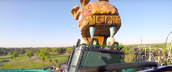 First POV video of test runs on Busch Gardens' Cobra's Curse 
