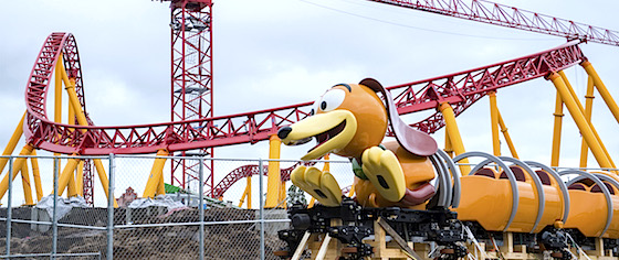 Slinky Dog Dash coaster trains arrive at Walt Disney World