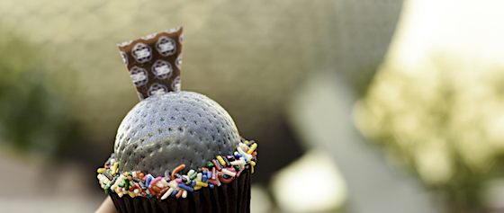 Behold, the Spaceship Earth cupcake