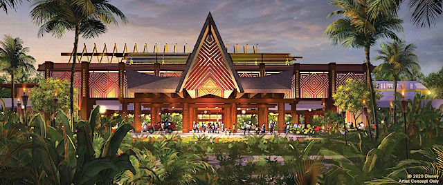 First Look at the New Entry to Disney World's Polynesian Resort