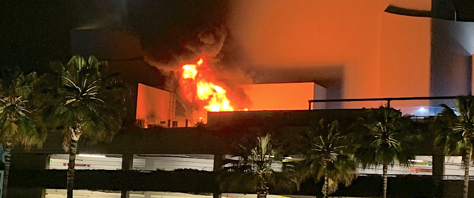 Fire Strikes Universal Studios Hollywood Overnight