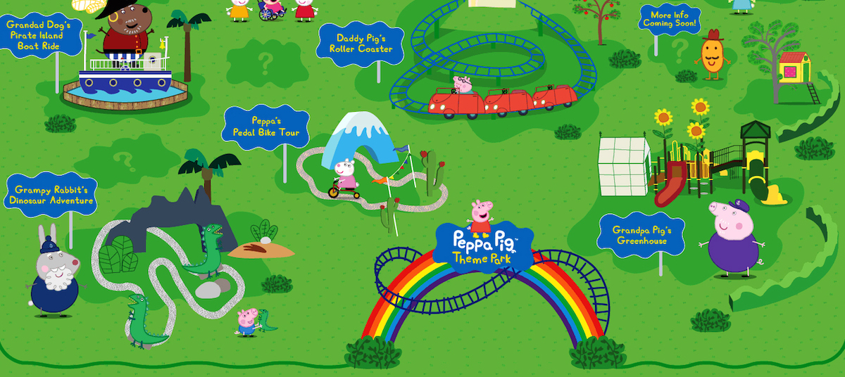 Line-Up Revealed for First Peppa Pig Theme Park